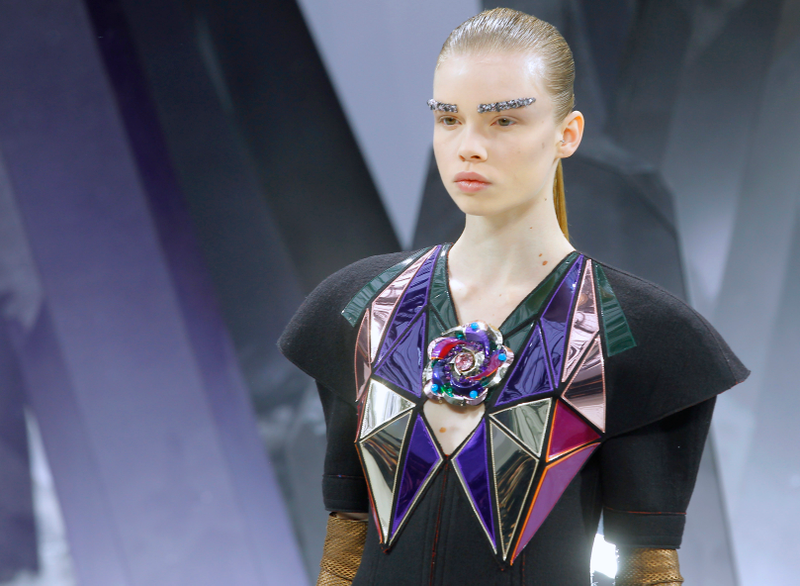 Illustration for article titled Karl Lagerfeld holds a fashion show in Superman's Fortress of Solitude